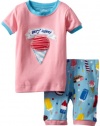 Hatley Girls 2-6X Short Pajama Set, Icy Treats, 6