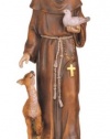 12 Inch Saint Francis Holy Figurine Religious Decoration Statue Decor
