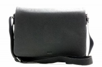 Hugo Boss Buffalo 2 Black 100% Leather Large Crossbody Shoulder Messenger Bag Hugo Boss Buffalo 2 Black 100% Leather Large Crossbody Shoulder Messenger Bag