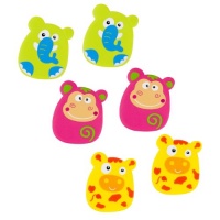 Kushies Baby 6 Piece Anti Slip Bath Appliques