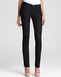 James Jeans brings sophistication to your must-have denim with an ultra-dark wash, high waist and perennial silhouette. James Jeans brings sophistication to your must-have denim with an ultra-dark wash, high waist and perennial silhouette.