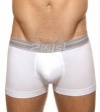 2(X)ist Lift Dual Lifting No-Show Trunk Boxer-Briefs (Large, White)