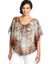 Karen Kane Women's Plus-Size Angel Sleeve Top