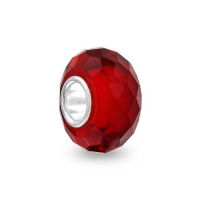 Bling Jewelry .925 Sterling Silver Garnet Red Color Faceted Crystal Bead Pandora Compatible Bling Jewelry .925 Sterling Silver Garnet Red Color Faceted Crystal Bead Pandora Compatible