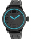 Kenneth Cole Reaction Men's RK1234 Triple Black Blue Details Watch