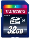 Transcend 32 GB Class 10 SDHC Flash Memory Card (TS32GSDHC10)