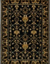 Karastan English Manor Collection William Morris Black 2'6 X 4'