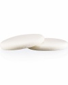 Multi-purpose circular sponge designed to apply powder, liquid or emollient and hybrid products such as Studio Fix. Washable/reuseable. Pack of two.