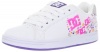 DC Kids Pixie Snowflake Skate Shoe (Little Kid/Big Kid),White/Purple,4 M US Big Kid