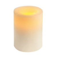 Inglow CG54400WH00 Flameless Round Pillar Candle, 4-Inch Tall, White Inglow CG54400WH00 Flameless Round Pillar Candle, 4-Inch Tall, White