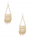 GUESS Gold-Tone Fringed Hammock Earrings, GOLD