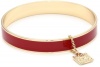 Anne Klein Union Square Gold-Tone Red Enamel Bangle Bracelet