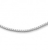 18 1mm Silver Plated Box Chain Necklace - Italian Style High Polish