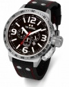 TW Steel Men's TW78 Canteen Black Leather Chronograph Dial Watch