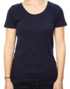 Lauren Green Label By Ralph Lauren Women's Embroidered RLL T-Shirt Navy Blue