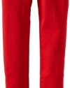 KC Parker Girls 7-16 Stretch Twill Pant, Red Emperor, 7