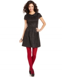 Tonal beading and brocade fabric makes this Kensie dress a chic pick for feminine, fall style! Tonal beading and brocade fabric makes this Kensie dress a chic pick for feminine, fall style!