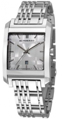 Burberry Men's BU1567 Square Silver Dial Bracelet Watch Burberry Men's BU1567 Square Silver Dial Bracelet Watch