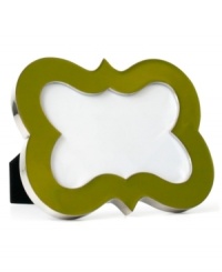 Punctuate a room with the bright enamel coloring and symbol-inspired shape of Curve Bracket picture frames from Jonathan Adler. With velvet backing. Punctuate a room with the bright enamel coloring and symbol-inspired shape of Curve Bracket picture frames from Jonathan Adler. With velvet backing.