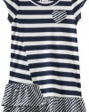 Roxy Kids Girls 2-6X Stay Cool Dress, Open Ocean Stripe, Medium