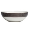 Grooves of ribbed platinum on pure white porcelain hint at formality, yet Vera Wang's Devotion Platinum serving bowl has an updated shape and is dishwasher and microwave safe - perfect for everyday enjoyment.
