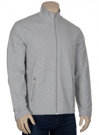 Michael Kors Mens Heather Gray Zip Sweatshirt Large L Euro 52 Zip Front