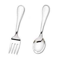 Tasteful, elegant, the Classic Bead 2-piece baby set in sterling silver is sure to be appreciated for its keepsake quality and beauty. Includes fork and spoon and is perfect for monogram. Tasteful, elegant, the Classic Bead 2-piece baby set in sterling silver is sure to be appreciated for its keepsake quality and beauty. Includes fork and spoon and is perfect for monogram.