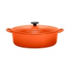 Le Creuset Enameled Cast-Iron 3-1/2-Quart Round Wide French Oven, Flame