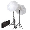 Cowboystudio Photography/Video Portrait Umbrella Continuous Triple Lighting Kit with Three Day Light CFL Bulbs, Umbrellas, Stands, and Carrying Case For Product, Portrait, and Video Shoots