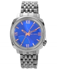 A captivating blue dial adds a soothing touch to this Vince Camuto watch. A captivating blue dial adds a soothing touch to this Vince Camuto watch.