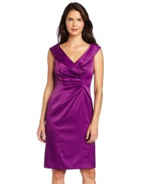 Evan Picone Women's Stretch Satin Portrait Collar Dress Evan Picone Women's Stretch Satin Portrait Collar Dress