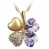 Swarovski Elements Crystal Four Leaf Clover Pendant Necklace 19-CN9034P