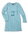 THE LOOKRibbed crewneckButton-down frontLong sleeves with ribbed ruffled cuffsDrawstring waist with pom pomsRibbed ruffled hemTHE MATERIALCottonCARE & ORIGINMachine washImported