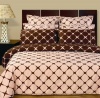 9-PC Pink & Chocolate Full size(double bed) Bloomingdal Down Alternative Bed in a bag Comforter set By sheetsnthings