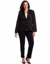 Calvin Klein Women's Plus-Size 2 Button Shaped Jacket