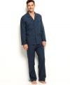 Lounge in style with this comfortable pajama set by Club Room.