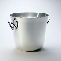 Vertigo features modern silver holloware barware. A perfect compliment to Vertigo coffee service; table accessories; and trays and serveware. Shown here is the Vertigo champagne cooler. Also available is the Vertigo ice pail. Vertigo features modern silver holloware barware. A perfect compliment to Vertigo coffee service; table accessories; and trays and serveware. Shown here is the Vertigo champagne cooler. Also available is the Vertigo ice pail.