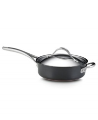Bring the power of copper to breakfast, lunch, dinner and beyond! Anolon Nouvelle nonstick fry pans deliver expert-grade results with layer upon layer of premium cooking material: ultra-reactive copper is encapsulated by two layers of aluminum and finished with an impact-bonded stainless steel cap. Limited lifetime warranty. Bring the power of copper to breakfast, lunch, dinner and beyond! Anolon Nouvelle nonstick fry pans deliver expert-grade results with layer upon layer of premium cooking material: ultra-reactive copper is encapsulated by two layers of aluminum and finished with an impact-bonded stainless steel cap. Limited lifetime warranty.