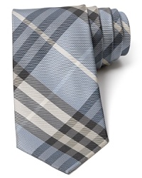 A classic checked silk tie from Burberry. A classic checked silk tie from Burberry.