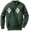 Tommy Hilfiger Boys 2-7 Brandon 1/2 Zip Sweater, Tempest Green, 4 Regular