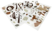 Carter's Forest Friends Wall Decals, Tan/Choc Carter's Forest Friends Wall Decals, Tan/Choc