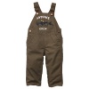 OshKosh, Boys Overalls with Embroidered Tractor, Green, Size: 6 mths