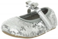 Stuart Weitzman Layette Baby Gardina Ballet Flat (Infant/Toddler),Silver,4 M US Toddler Stuart Weitzman Layette Baby Gardina Ballet Flat (Infant/Toddler),Silver,4 M US Toddler