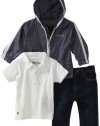 Kenneth Cole Baby-boys Infant Kc 3 Piece Pant Set, Gray, 18 Months