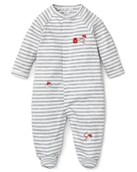 With snappy stripes and embroidered firefighter puppies, this footie is four-alarm cute. With snappy stripes and embroidered firefighter puppies, this footie is four-alarm cute.