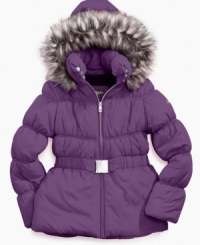 She'll venture out in cute style in one of these puffer coats from Hawke & Co. with cozy style to keep her warm. She'll venture out in cute style in one of these puffer coats from Hawke & Co. with cozy style to keep her warm.
