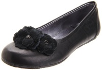 Jessica Simpson Kallie Ballet Flat (Little Kid/Big Kid),Black,4.5 M US Big Kid