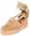 Ralph Lauren Collection Women's Uma Closed-Toe Espadrille,Camel,7 M US