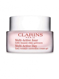 Early Correction. Continuous Protection. Visible Perfection. Multi-Active Day is the newest innovation from Clarins high performance skin care with new formulas and textures that prevent and visibly correct early signs of aging.Powerful and targeted early wrinkle control Reinforced and continuous antioxidant defense delivered directly to the skin Radiance boosting action Dermal-epidermal junction repair Dermatologist tested. Non-comedogenic Early Correction. Continuous Protection. Visible Perfection. Multi-Active Day is the newest innovation from Clarins high performance skin care with new formulas and textures that prevent and visibly correct early signs of aging.Powerful and targeted early wrinkle control Reinforced and continuous antioxidant defense delivered directly to the skin Radiance boosting action Dermal-epidermal junction repair Dermatologist tested. Non-comedogenic