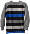 LRG - Kids Boys 8-20 Sine Curve Raglan, Charcoal, Large